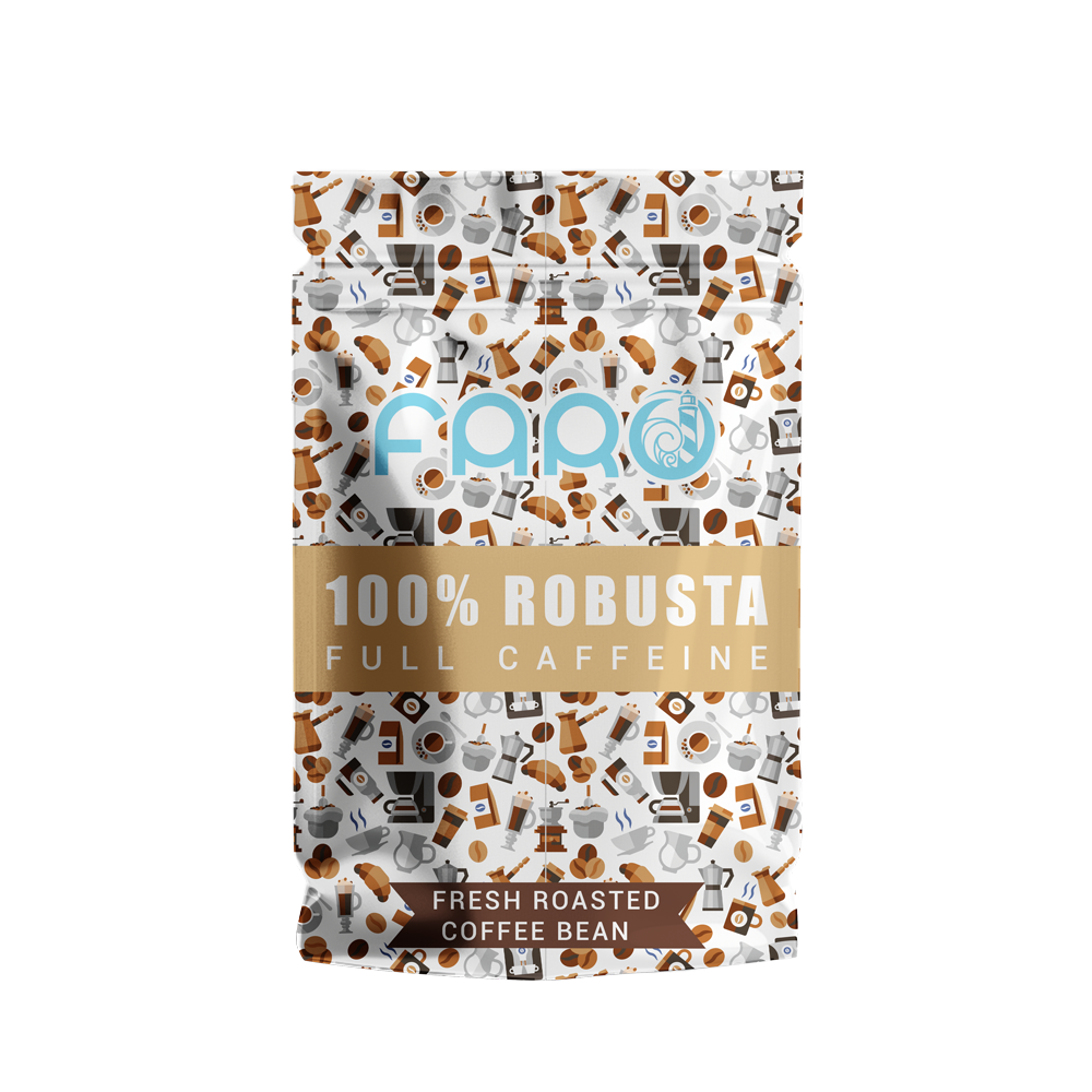 قهوه 100 ربوستا فول کافئین